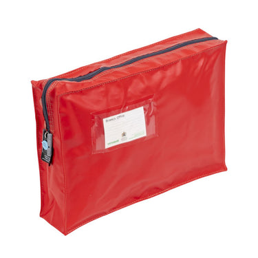 Mail Bag with Gusset ZG1 Red Button